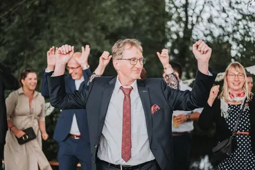 Flashmob auf der Hochzeitsfeier von Svenja und Finn in Dithmarschen