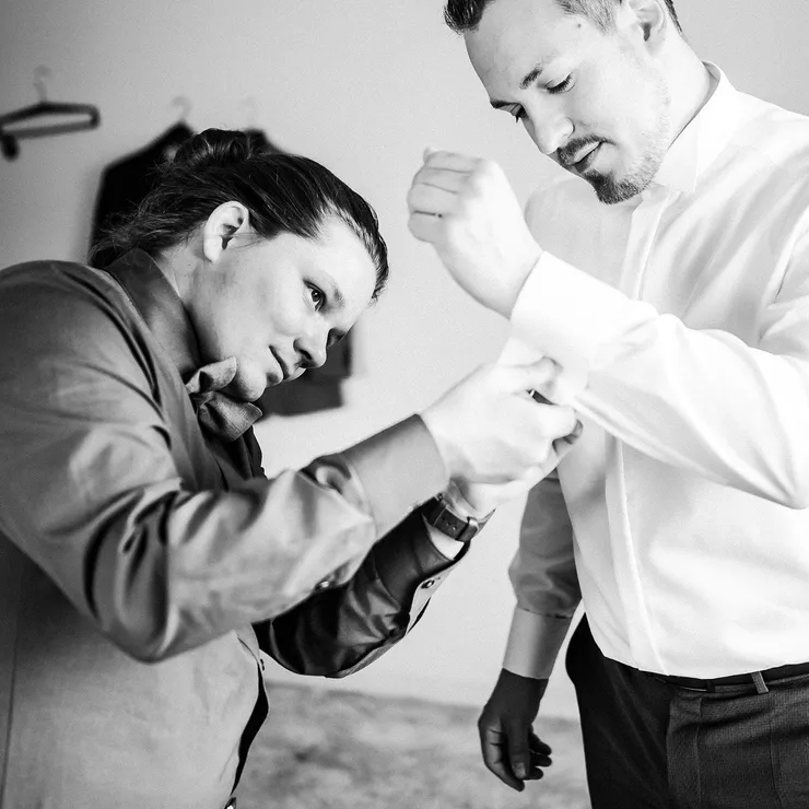 Getting Ready vor der Hochzeit von Svenja und Finn in Dithmarschen, Filmstreifen 5
