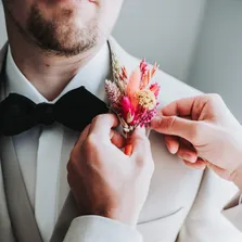 Getting Ready vor der Trauung bei einer Hochzeit