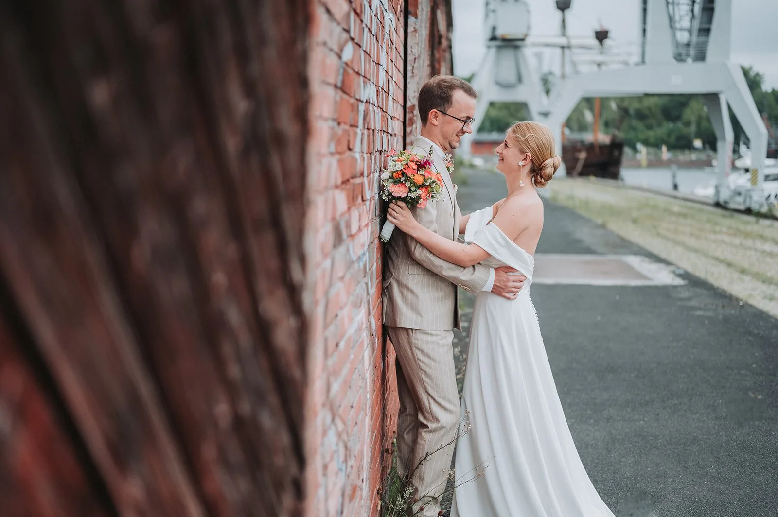 Brautpaarshooting bei einer Hochzeit in Lübeck