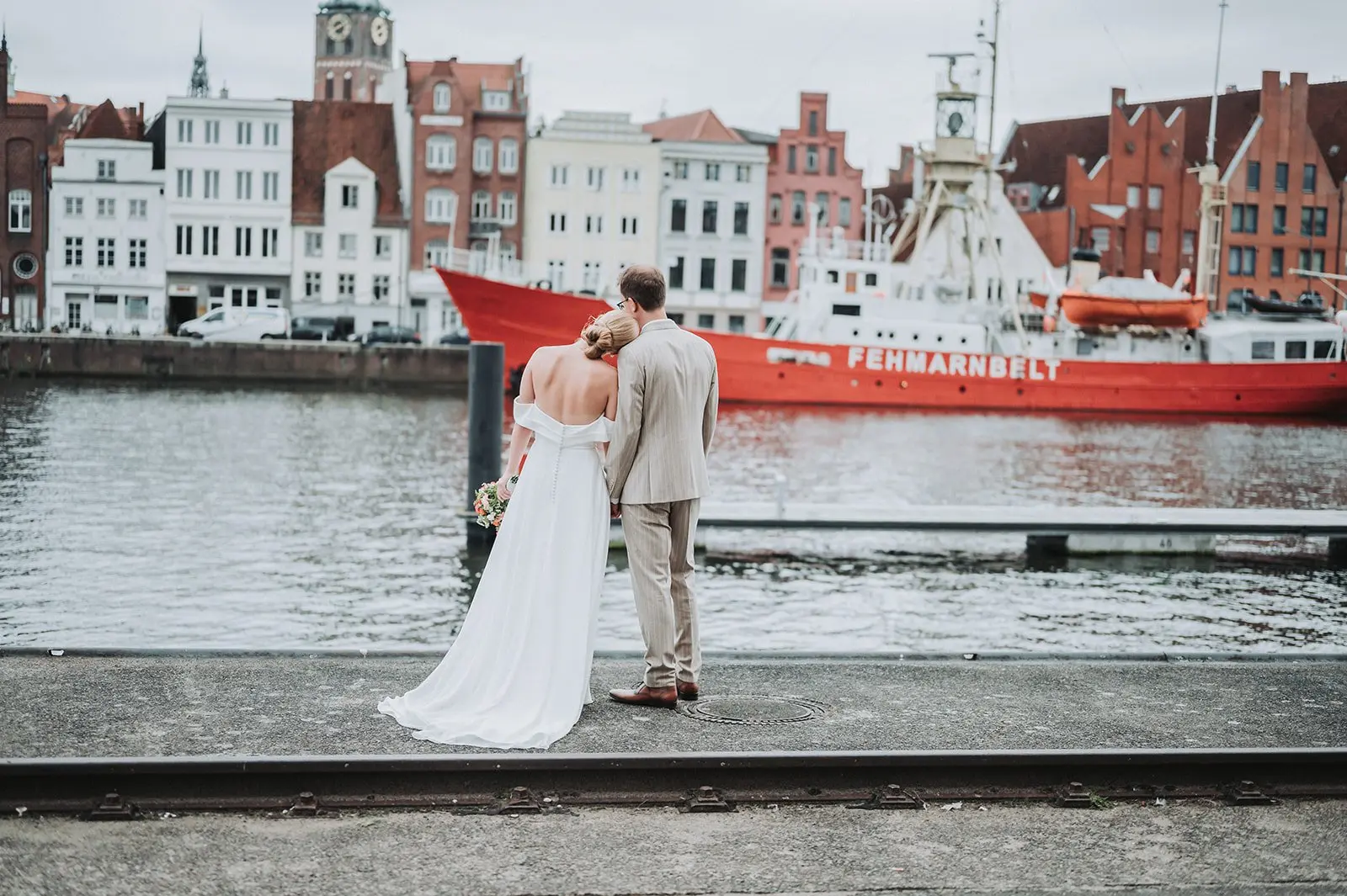 Brautpaarshooting bei einer Hochzeit in Lübeck