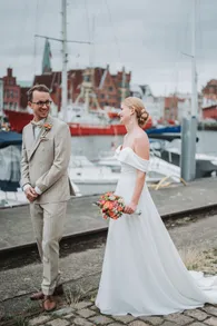 Brautpaarshooting bei einer Hochzeit in Lübeck
