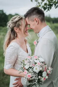 Brautpaarshooting von Lina und Johannes in Marne