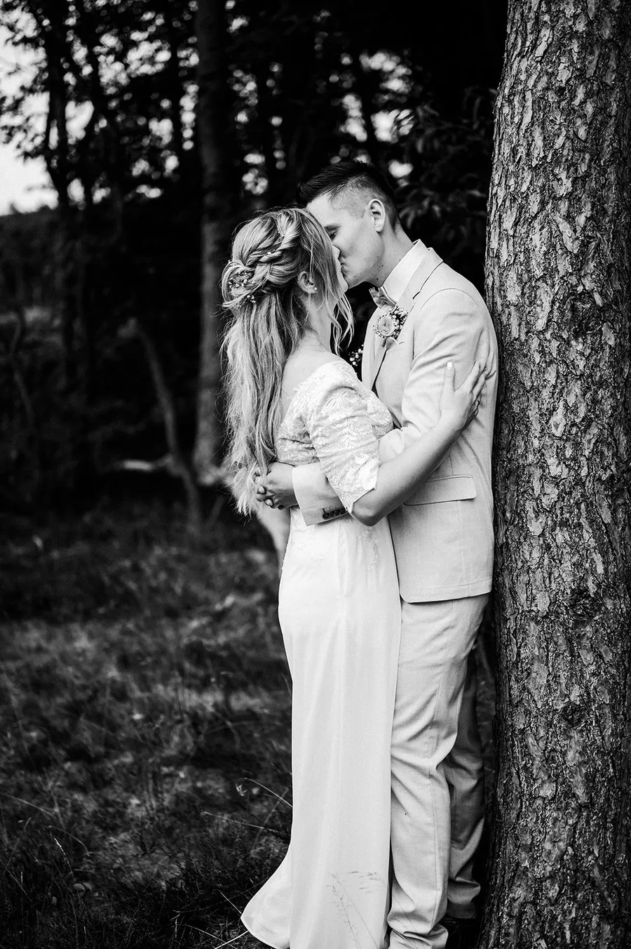 Brautpaarshooting von Lina und Johannes in der Dithmarscher Heide, Bild 22