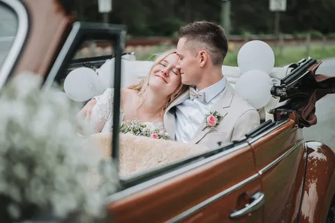 Brautpaarshooting von Lina und Johannes in Marne