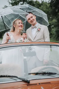 Brautpaarshooting von Lina und Johannes in Marne