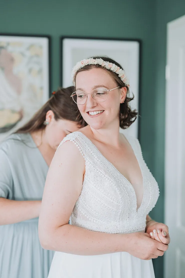 Getting Ready vor der Hochzeit von Niko und Judith, Filmstreifen 9