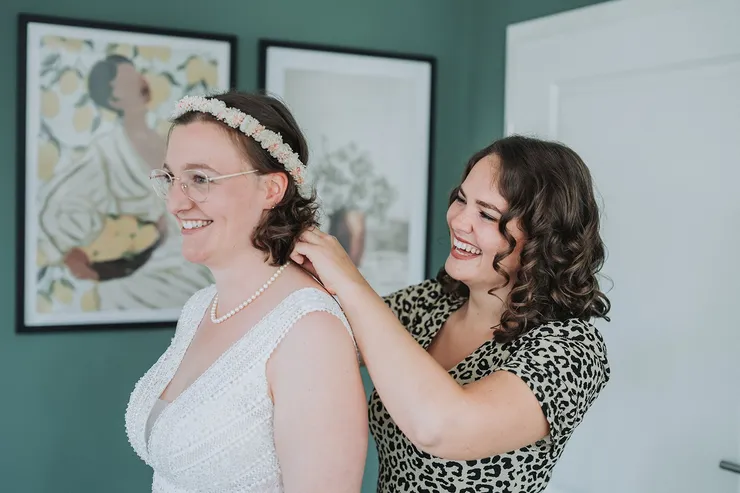 Getting Ready vor der Hochzeit von Niko und Judith, Filmstreifen 10