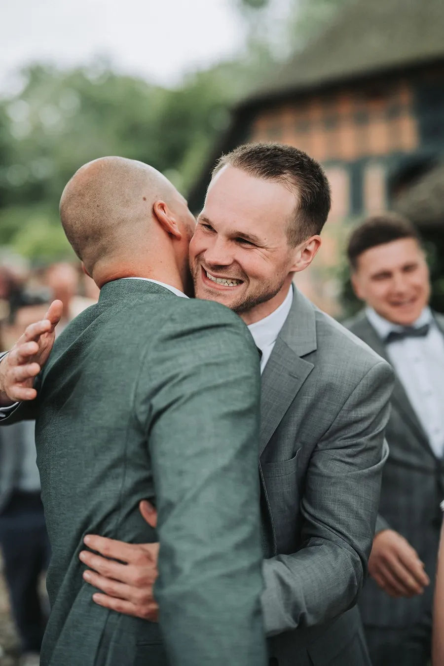 Sektempfang und Gratulation bei der Hochzeit von Niko und Judith, Bild 13